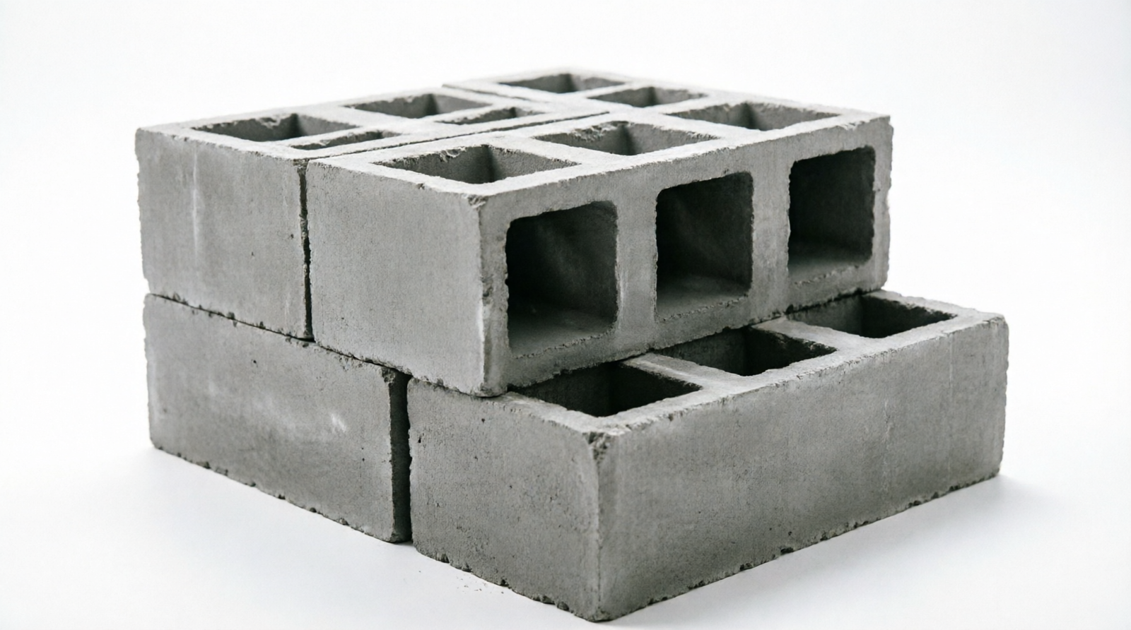 Hollow concrete blocks